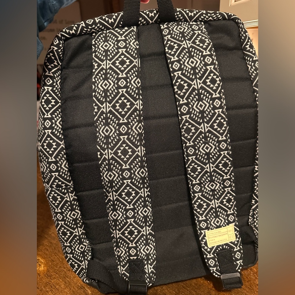 HEX Black and White Patterned Backpack - image 3